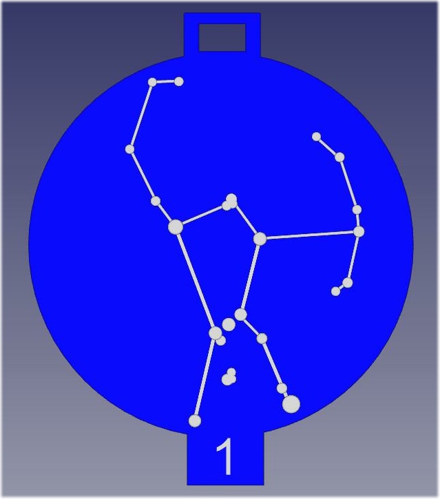 3D tactile constellation Orion
